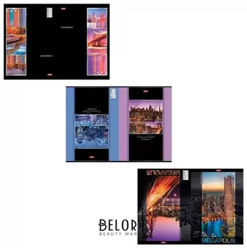 Тетрадь 96 л. клетка "Огни города"