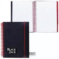 Тетрадь-блокнот 150 л. клетка Black Jack
