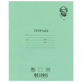 Тетрадь в клетку 12 листов А5 Архимед