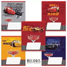 Тетрадь в клетку 12 листов А5 Тачки-disney