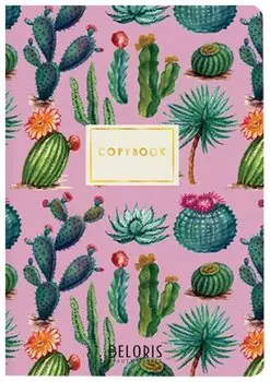 Тетрадь в клетку 40 листов А5 Кактусы