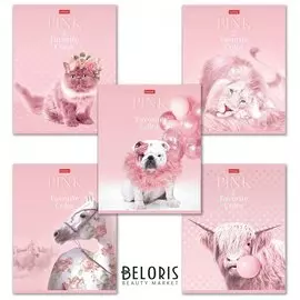 Тетрадь в клетку 40 листов А5 Pink