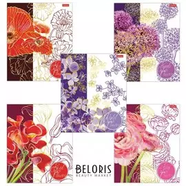 Тетрадь в клетку 48 листов А5 Painted Flowers