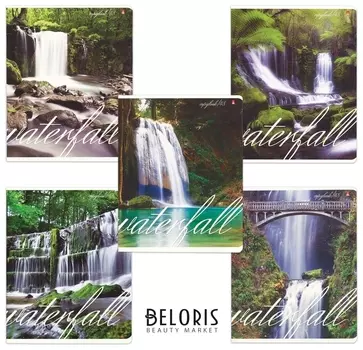 Тетрадь в клетку 48 листов А5 Водопады