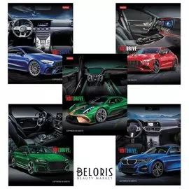 Тетрадь в клетку 80 листов А5 Hot Drive