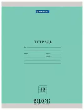 Тетрадь в линейку 18 листов "Эко"