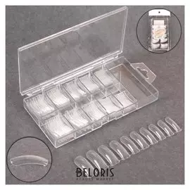 Типсы для наращивания в контейнере, 100 шт