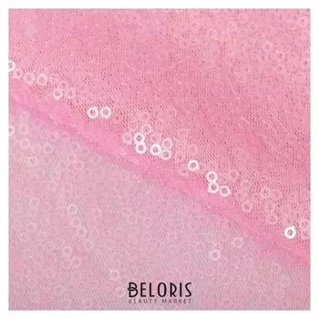 Ткань для пэчворка «Пастельно‒розовая» пайетки, 33 × 33 см