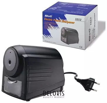 Точилка электрическая Kw-trio, индикатор заточки, питание от сети 220 В, черная