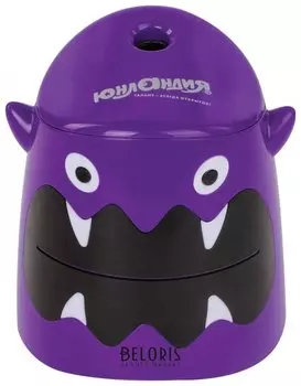 Точилка электрическая юнландия "Монстрик", питание от 4 батареек АА, дополнительное сменное лезвие