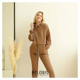 Толстовка женский, цвет корица, размер 48