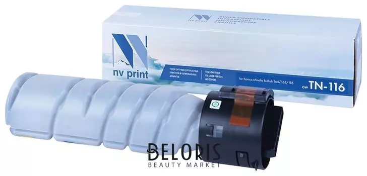 Тонер-картридж лазерный Nv Print (Nv-tn-116) для Konica Minolta 164/165/185, ресурс 9000 стр.