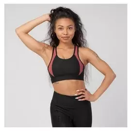 Топ-бра женский спортивный, цвет чёрный, размер 40-42 (S)