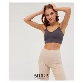 Топ женский, цвет серый, размер 42-44