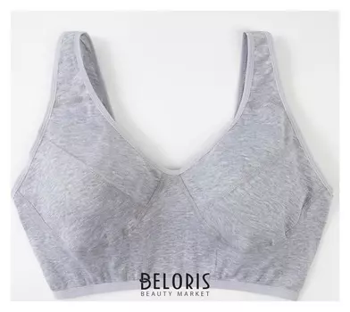 Топ женский, цвет серый, размер 48