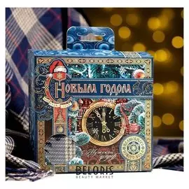 Тёплый мужской шарф в подарочной упаковке "С новым годом!"