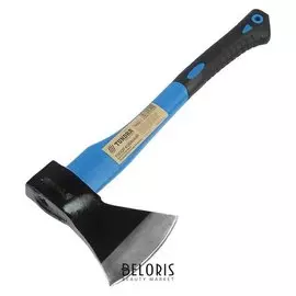 Топор кованый Tundra, фиберглассовое обрезиненное топорище 43 см, 1000 г