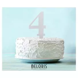 Топпер «4», акрил, зеркальный