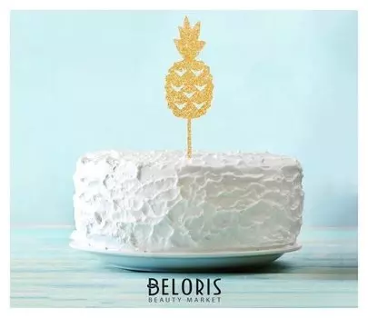 Топпер «Ананас», цвет золотой