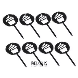 Топпер на пирожное "Десерт", 8 шт, цвет черный