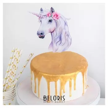 Топпер на торт «Единорог»
