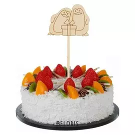 Топпер «Пингвины с подарочками»