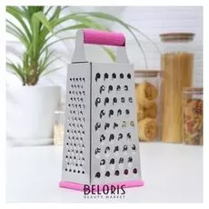 Тёрка четырёхгранная «Палитра», 11×8×23 см, прорезиненная ручка