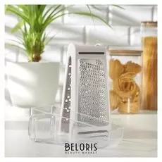 Тёрка с контейнером «Умелец», 13,5×9×21,5 см, Abs-пластик, нержавеющая сталь