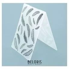 Трафарет для эмбосирования пластик "Пёрышки" 29,5х10,5 см