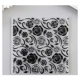 Трафарет для эмбосирования пластик "Розочки" 15х15 см