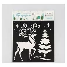Трафарет для творчества «Северный олень», 15 × 15 см