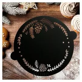 Трафарет для выпечки «Веточки с шишками», 30 × 35 см