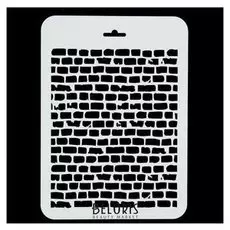 Трафарет фоновый "Кирпичи" пластик, 16х22 см