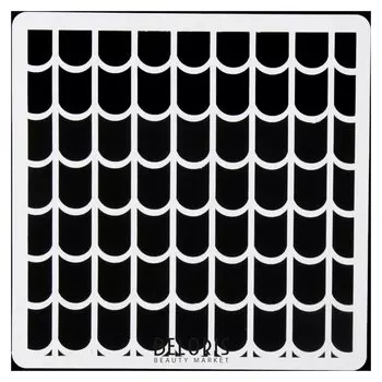 Трафарет пластик "Арт-модуль черепица" 15х15 см