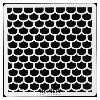 Трафарет пластик "Арт-модуль черепица-2" 15х15 см