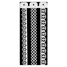Трафарет пластик "Бордюр. узоры" 10х23 см