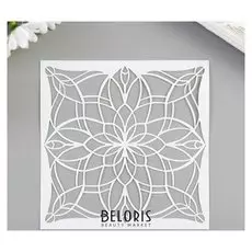 Трафарет пластик "Графический цветок" 13х13 см