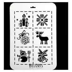 Трафарет пластик "Новогодний 2"