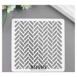 Трафарет пластик "Палочки" 15х15 см