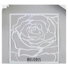 Трафарет пластик "Роза" 15х15 см