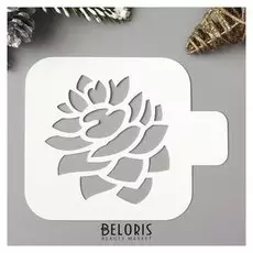 Трафарет пластик "Шишка" 9х9 см