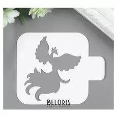 Трафарет пластик "Жар-птица" 9х9 см