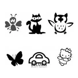 Трафареты для волос детские