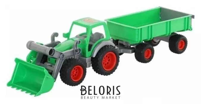Трактор-погрузчик с прицепом «Фермер-техник»
