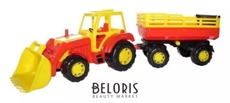 Трактор с прицепом и ковшом Алтай