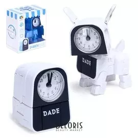 Трансформер-часы Щенок трансформируется в будильник, работает от батареек