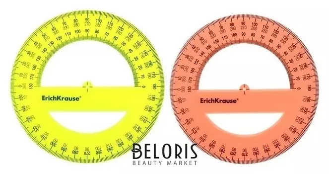 Транспортир 360*/12 см Neon