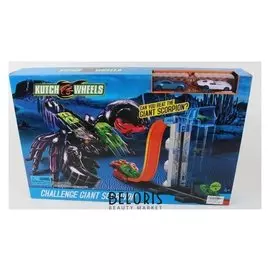 Трек разгонный с 2 машинками и скорпионом