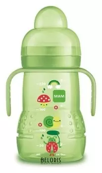 Тренировочный поильник с силиконовой соской - непроливайкой и сверхмягким носиком Trainer