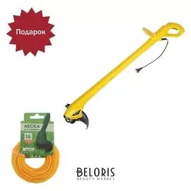 Триммер электрический Kolner КЕТ 300, 300 Вт, 12500 об/мин, 22 см + подарок